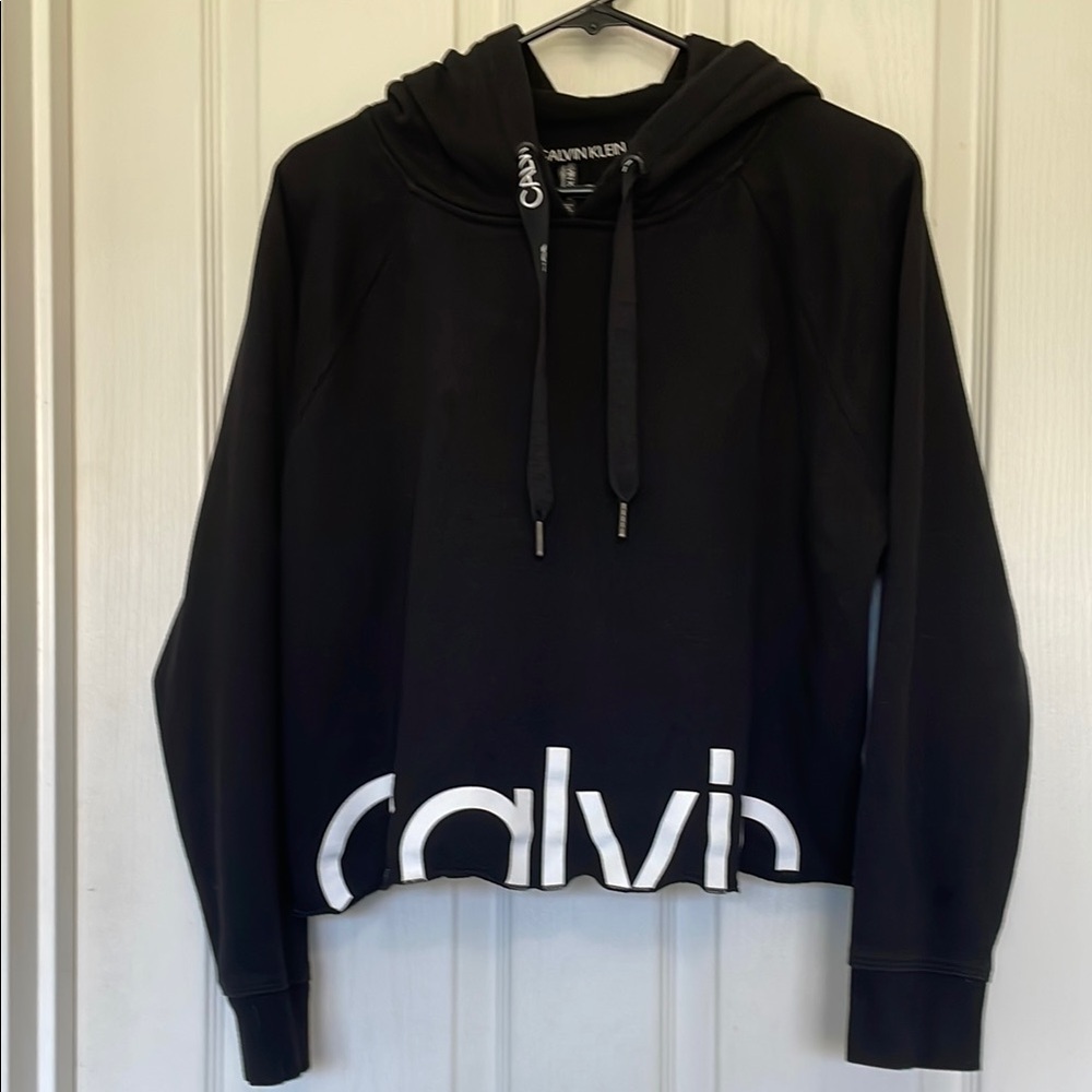 Calvin Klein Black Hoodie with Bold Logo